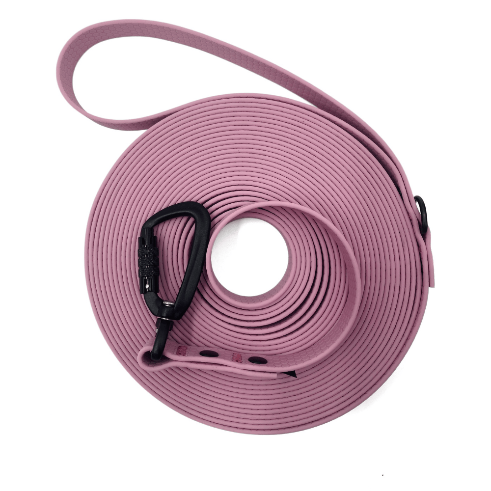 smycz dla psa hexa 25 mm z rączką fioletowa lawendowe pole