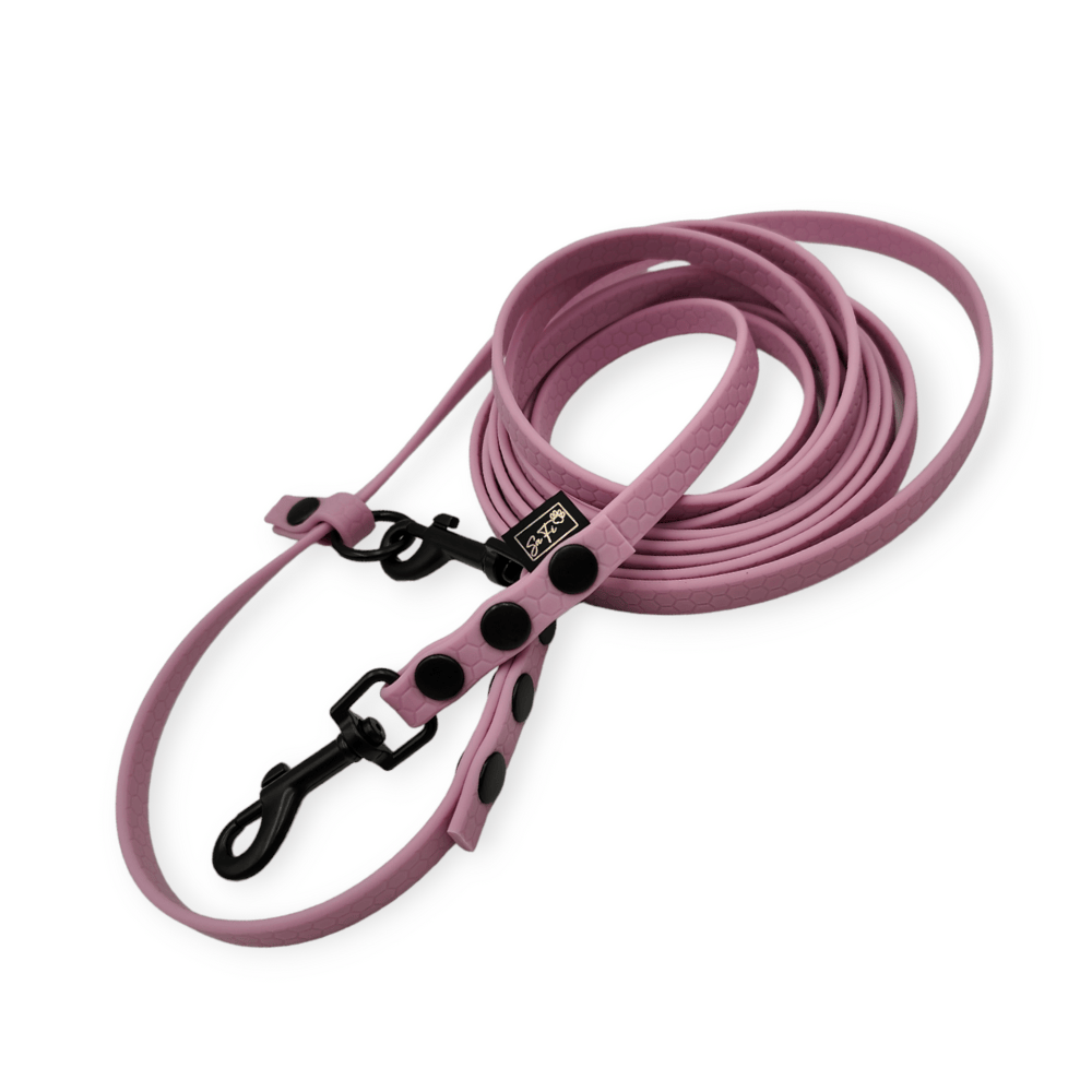 smycz dla psa hexa 10 mm przepinana fioletowa lawendowe pole