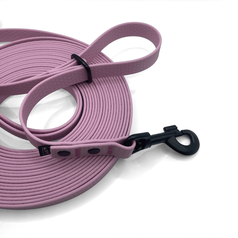 smycz dla psa wodoodporna hexa 25 mm regulowana lawendowa lawendowe pole