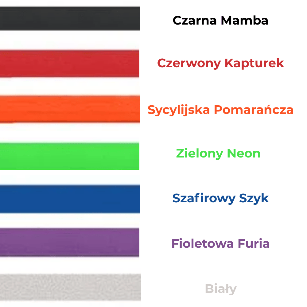 kolory taśm